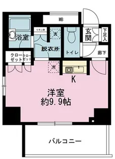 スカイグランデ汐留【5階】の間取り
