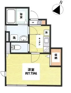 エスパスラフィネ【1階】の間取り