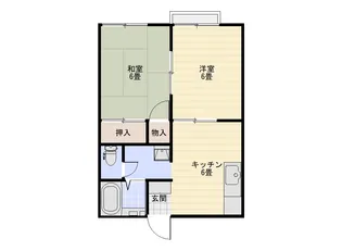 ファインフラッツ【2階】の間取り