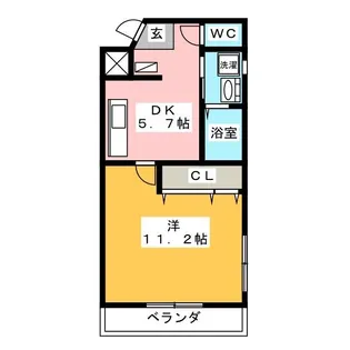 メゾン・ド・篠田【3階】の間取り