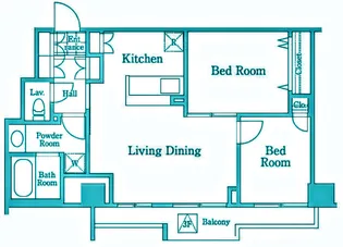 レジディア西小山【3階】の間取り