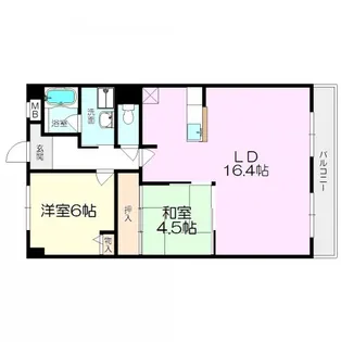ラフィーネ武庫之荘【3階】の間取り