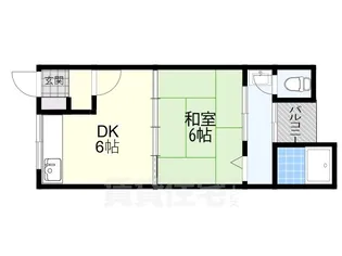 大作コーポ【3階】の間取り