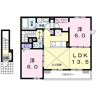 ル・シアン【2階】の間取り