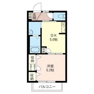 グランシード田中参番館【2階】の間取り