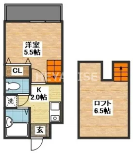 リーガル栄田【1階】の間取り