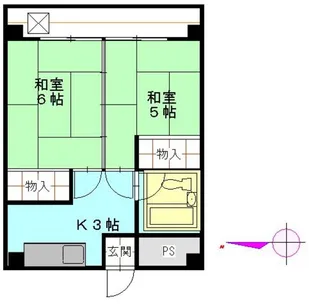 金町マンション【4階】の間取り