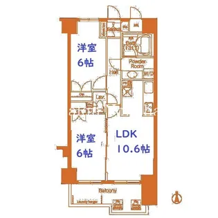 PATH横浜新子安【4階】の間取り