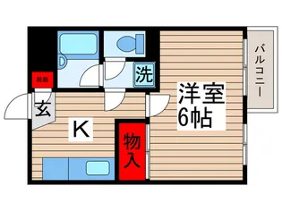 宮前マンション【3階】の間取り