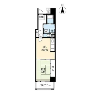 URキャナルタウンウェスト【10階】の間取り
