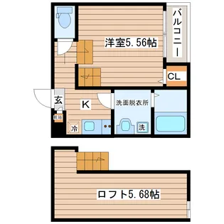 カシミール長町【1階】の間取り