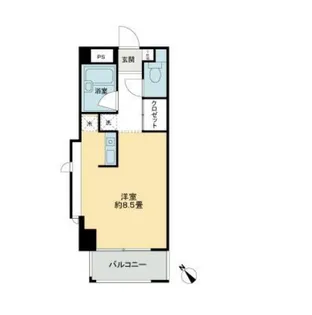 The Blue 8【6階】の間取り