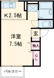 コーポ有明【2階】の間取り