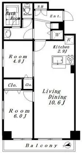 蔵前アムフラットII【2階】の間取り