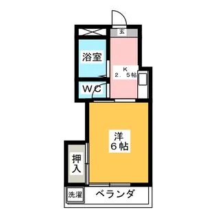 鶴巻コーポ【4階】の間取り