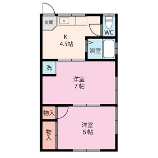 コーポカシオペアII【1階】の間取り