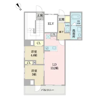 ロクス アモエヌス【3階】の間取り