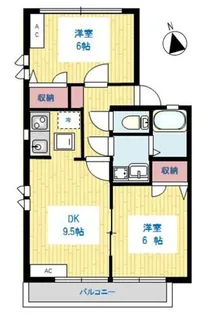 ファミールA【2階】の間取り