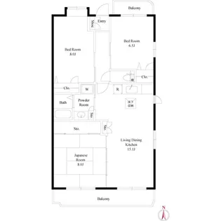 テラスFUJI【1階】の間取り