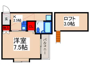 ローズアパートR45【2階】の間取り