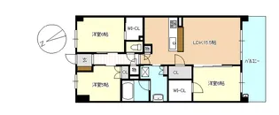 ローレルコート橿原神宮ザ・レジデンス【4階】の間取り