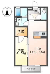 ル・マズルカ I【1階】の間取り