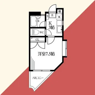 パークサイド豊ヶ丘【4階】の間取り