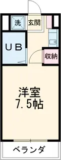 アップライト三田【1階】の間取り