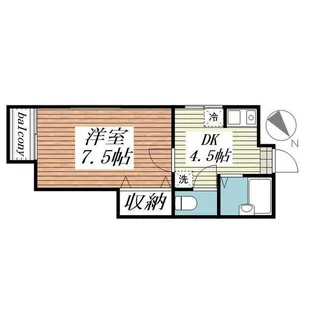 ハイムまことB棟【2階】の間取り