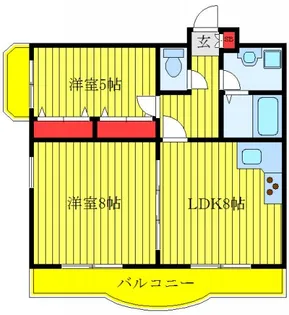ジェイ・ジルB【3階】の間取り
