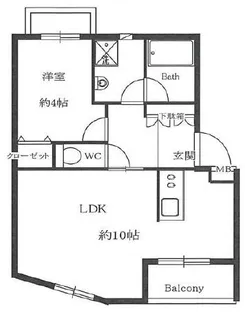 ウィステリア渋谷【3階】の間取り