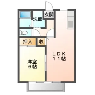 サンクレシェ【2階】の間取り