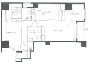 アマックス横浜【6階】の間取り