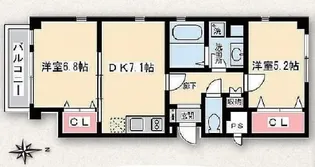 オセアーノ【1階】の間取り