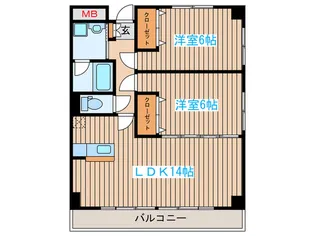 サークル10ビル【3階】の間取り