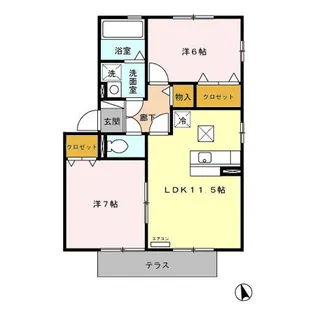 Freyja【1階】の間取り