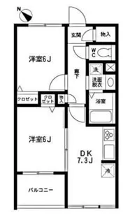 クレールコート芦花公園【3階】の間取り