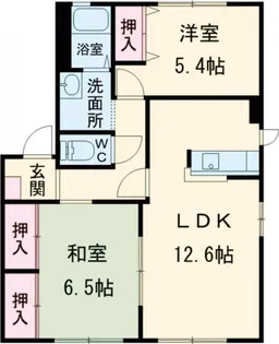 チェリータウン高松A【2階】の間取り