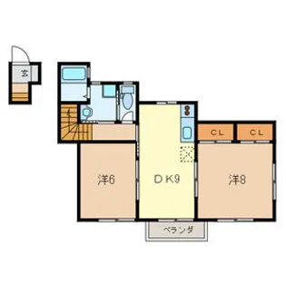 ベル・セゾン【2階】の間取り