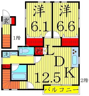 ウェルス【2階】の間取り