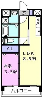 シンフォニー半田【5階】の間取り