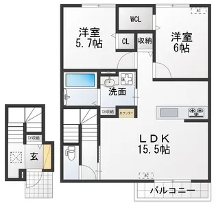 グレースコートT【2階】の間取り