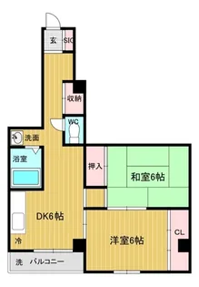 リアライズ長居【5階】の間取り