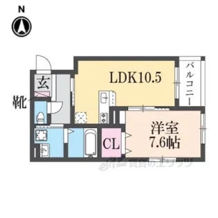 シャルマン唐橋南2【2階】の間取り