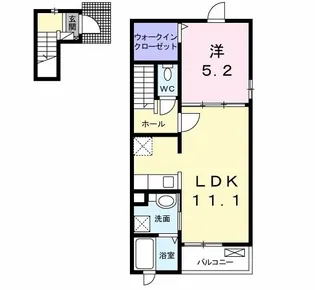 アムール ジュアン【2階】の間取り