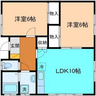 松本ハイツ高尾【2階】の間取り