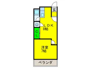 ヴェルドミール山忠流町【2階】の間取り
