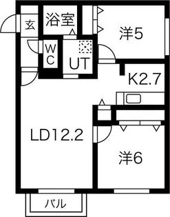 サンハイム華【2階】の間取り