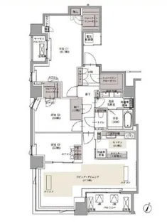 ブランズ四番町【3階】の間取り
