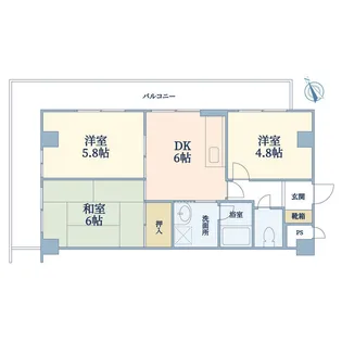 アドメゾン立川【4階】の間取り